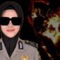 Polwan di Kota Mojokerto Briptu FN bakar hidup-hidup suami, Briptu RDW (Foto Ilustrasi/Kolase)