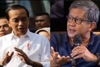 Rocky Gerung dan Presiden Jokowi (Foto Kolase)
