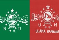 Pelesetan Logo NU Ulama Nambang (Foto Kolase)