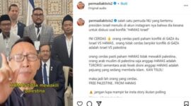 Tangkapan Layar Unggahan Akun Instagram Abu Janda