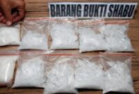 Ilustrasi Barang Bukti Narkoba Jenis Sabu-sabu