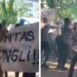 Aksi Demo Siswa SMAN 11 Makassar  (Foto Kolase)