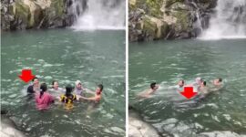 Detik-detik dua siswa SMAN 1 Maros Hilang di Kolam Air Terjun Jami Kantisan (Tangkapan Layar Video)