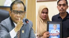 Foto Kolase Mahfud dan Keluarga Afif Maulana
