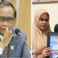 Foto Kolase Mahfud dan Keluarga Afif Maulana