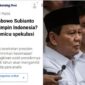 Tangkapan Layar Media Asing menyoroti kondisi kesehatan Prabowo yang memprediksi Gibran yang akan mengambil alih (Foto Kolase)