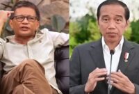 Rocky Gerung dan Jokowi (Foto Kolase)