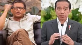 Rocky Gerung dan Jokowi (Foto Kolase)