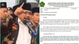 Menag Yaqut danSurat Kemenag Permohonan Bintan (Foto Kolase)