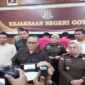 Konferensi pers Kejari Gowa Terkait Kasus Korupsi Proyek Irigasi Bili-Bili (Ist)
