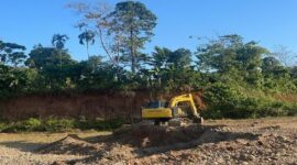 Aktivitas Ekskavator di Tambang Ilegal Pancana