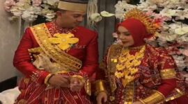Akad Nikah Dwi Affor dengan Iptu Bhakti Heriawan (Foto Tangkapan Layar Video Instagram Dwi Affor)