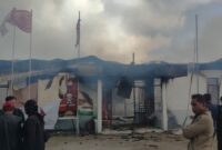 Kantor KPU Papua Pegunungan Dibakar (Foto Istimewa)