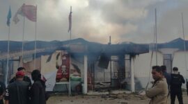 Kantor KPU Papua Pegunungan Dibakar (Foto Istimewa)