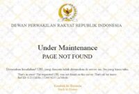 Tangkapan Layar Halaman Situs DPR RI