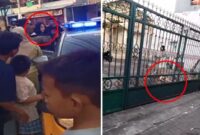 Foto Kolase : Sarniaty Diamankan Polisi dan Ibu Kandung Terkapar Usai Diparangi Anak Kandung