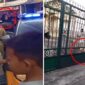 Foto Kolase : Sarniaty Diamankan Polisi dan Ibu Kandung Terkapar Usai Diparangi Anak Kandung