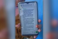 Pesan Kadisdik Barru melalui Grup WA mengenai bantuan biaya pendidikan menjadi kewenangan yang tidak melalui sekolah.