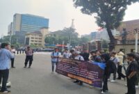 Aksi demonstrasi Mahasiswa di Mabes Polri Tuntut Kapolda Sulsel Dicopot (Ist)