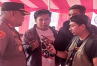Kapolres Barru, AKBP Dodik Susianto, saat diwawancari awak media
