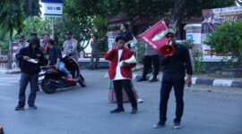 Aksi Demontrasi Ketua IMM Serukan Pemecatan Kapolda Sulsel