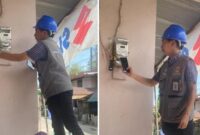 Petugas PLN Makassar Utara Cabut Listri Pedagang Es Krim