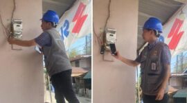 Petugas PLN Makassar Utara Cabut Listri Pedagang Es Krim