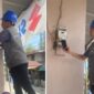 Petugas PLN Makassar Utara Cabut Listri Pedagang Es Krim