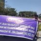 Aksi demonstrasi sejumlah mantan tenaga kerja bersama dengan serikat buruh
