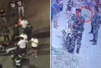 Foto Kolase : Kelompok geng motor dan Oknum TNI Todong Pistol