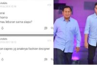 Foto Kolase : unggahan akun Fufufafa beserta pasangan Prabowo Subianto-Gibran Rakabuming Raka