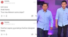 Foto Kolase : unggahan akun Fufufafa beserta pasangan Prabowo Subianto-Gibran Rakabuming Raka