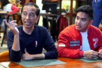 Presiden Jokowi bersama Kaesang Pangarep. (Ist)