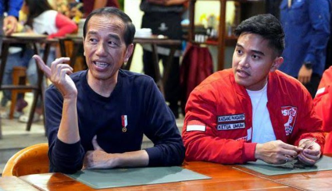 Presiden Jokowi bersama Kaesang Pangarep. (Ist)