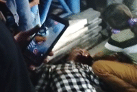 Tangkapan layar video salah satu korban terkapar usai terlibat duel berdarah