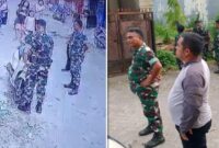 Tangkapan Laya Video : Foto Kolase, Oknum TNI yang juga merupakan adik kandung Menteri Pertanian, Andi Amran Sulaiman (Ist)