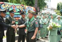 Prosesi Lepas Sambut Komandan Kodim 1409/Gowa dari pejabat lama kepada pejabat baru (Ist)