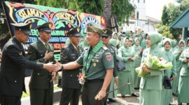 Prosesi Lepas Sambut Komandan Kodim 1409/Gowa dari pejabat lama kepada pejabat baru (Ist)
