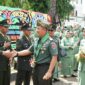 Prosesi Lepas Sambut Komandan Kodim 1409/Gowa dari pejabat lama kepada pejabat baru (Ist)