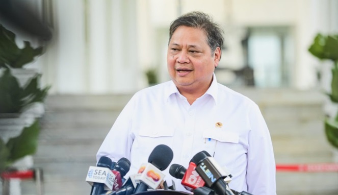 Menko Bidang Perekonomian Airlangga Hartarto (Foto: BPMI Setpres)