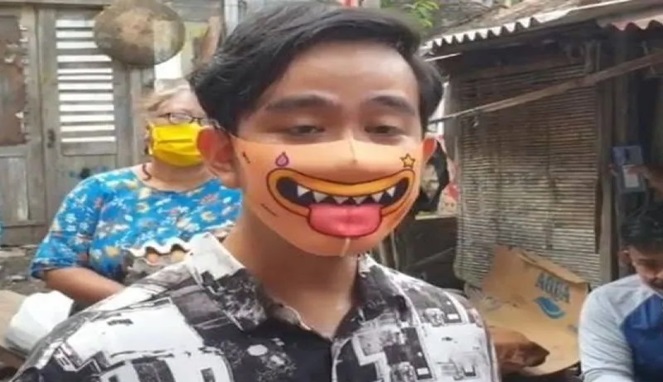 Masker ala Gibran Rakabuming Raka (Ist)