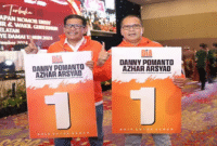 Calon Gubernur Sulsel dan Wakil Gubernur Sulsel, Danny Pomanto-Azhar Arsyad,