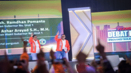 Danny Pomanto dan Azhar Arsyad (DIA) dalam debat Pilgub Sulsel 2024