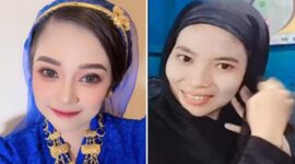Foto Kolase : Owner HM Kosmetik Indonesia, Hj. Hikmah (Kiri) dan Fitri Wulandari (Kanan).