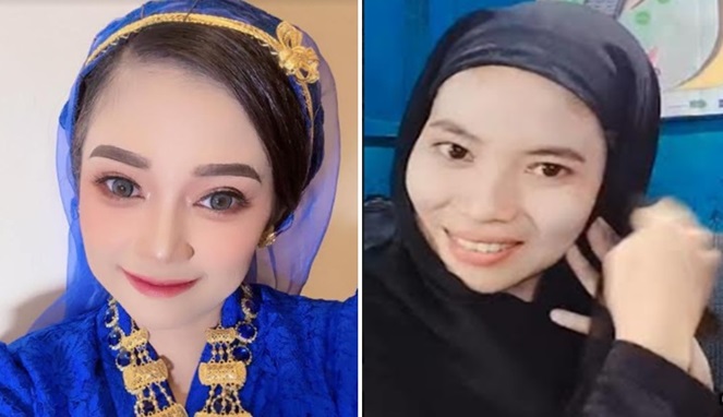 Foto Kolase : Owner HM Kosmetik Indonesia, Hj. Hikmah (Kiri) dan Fitri Wulandari (Kanan).