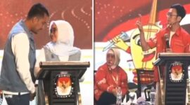 Foto Kolase : Cawawali Makassar nomor urut 2, Rezky Mulfiati Lutfi dan Cawawali Makassar nomor urut3, Ilham Ari Fauzi Amir Uskara