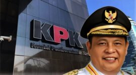 Foto Kolase : Gubernur Kalimantan Selatan, Sahbirin Noor, yang juga paman Haji Isam Ditangkap KPK