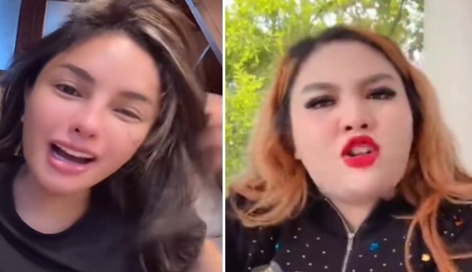 Foto Kolase : Nikita Mirzani dan Mira Hayati (Tangkapan Layar Video)