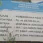 Papan Proyek Pembangunan RSUD Tipe D Camba