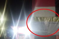 Papan proyek jalan “siluman” di Tamarunang, terpasang